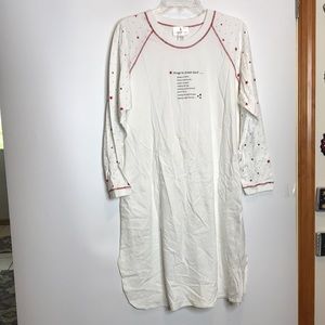 Carole Hochman Night shirt Pajamas Large L